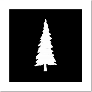 Pacific Crest Trail Blaze Marker Symbol Painted White Thru-Hiking Posters and Art